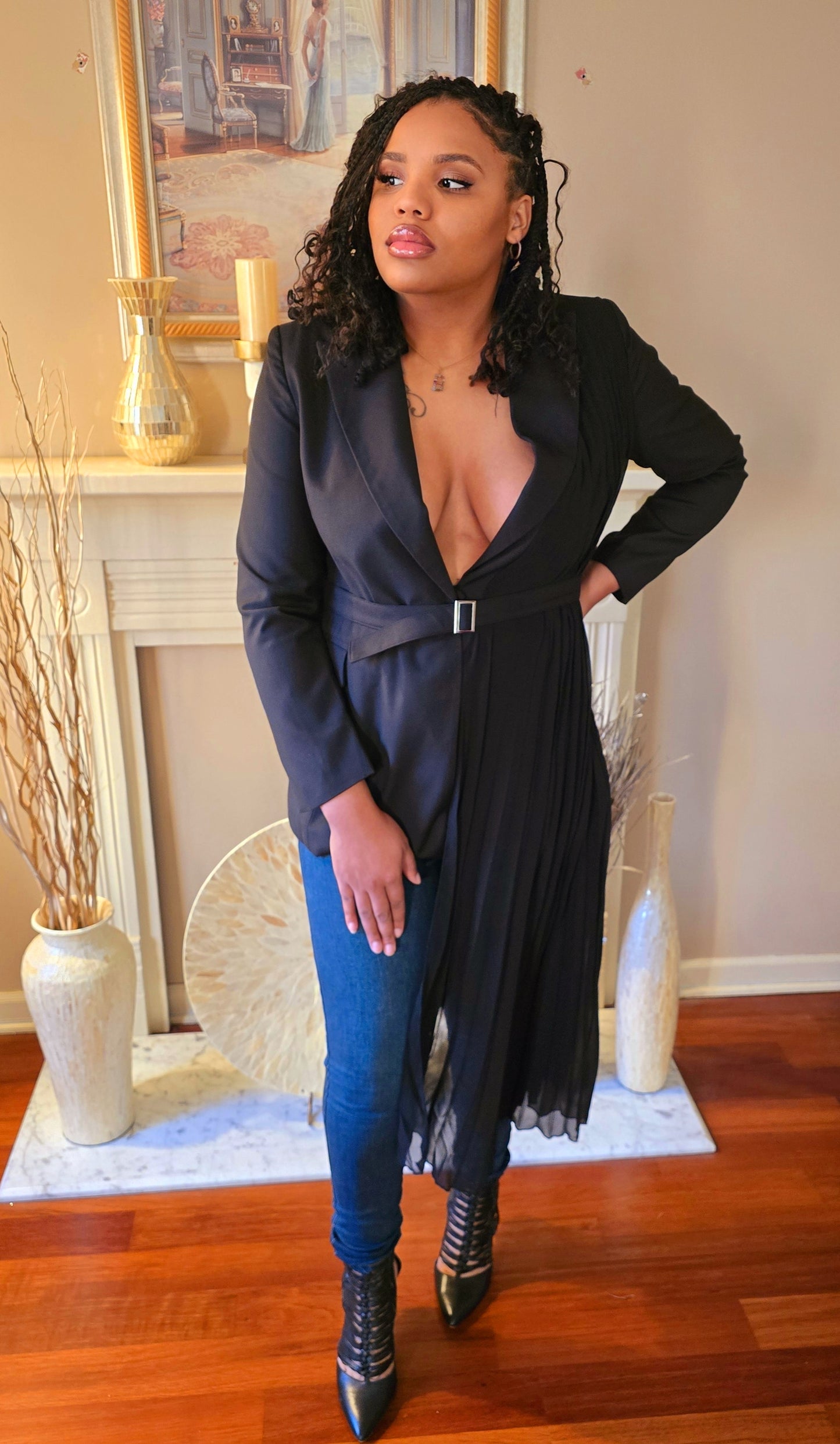 Christina Blazer Top