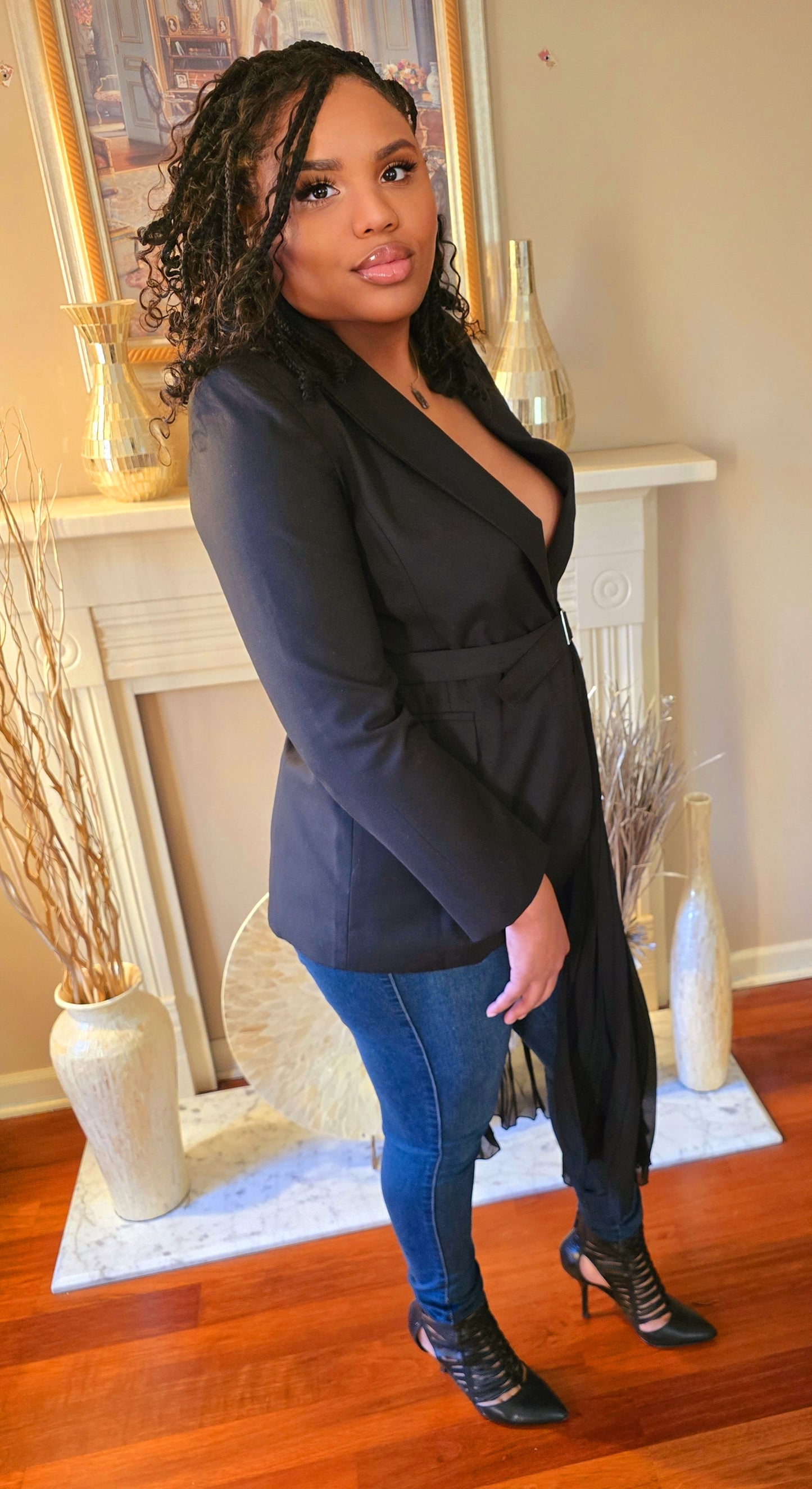 Christina Blazer Top