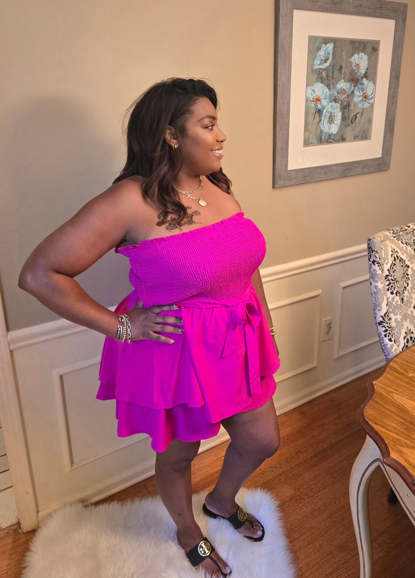 Energy Smocked Romper (plus size)