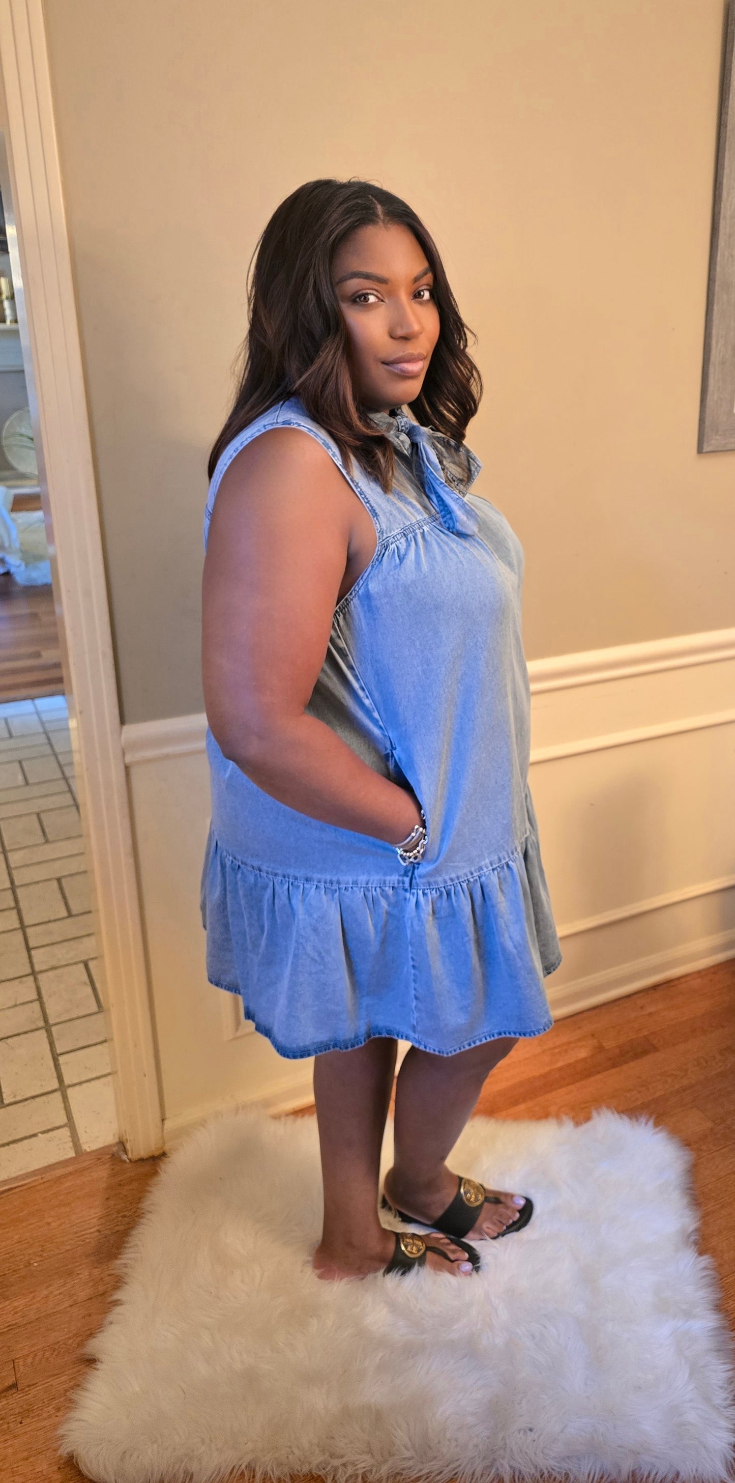 Knot Your Average Denim Dress