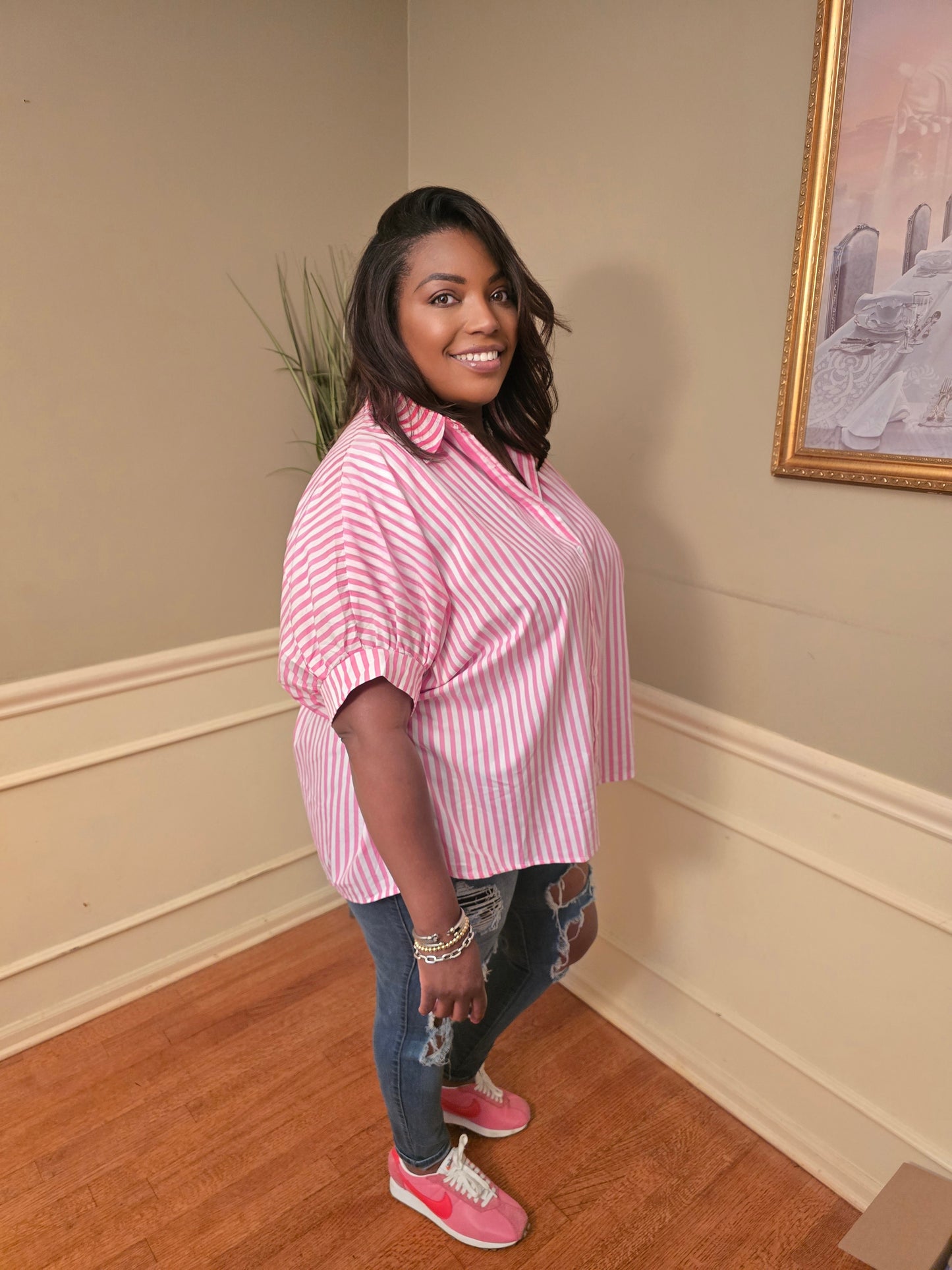 Cotton Candy Vibes Button-down shirt