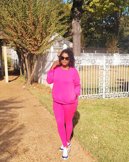 Hot pink leggings