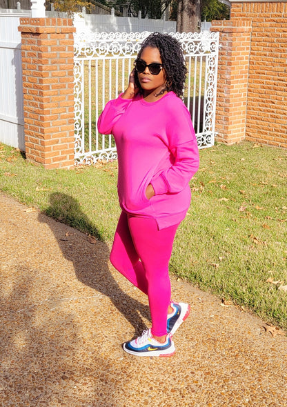 Pinky Fleece Sweatshirt