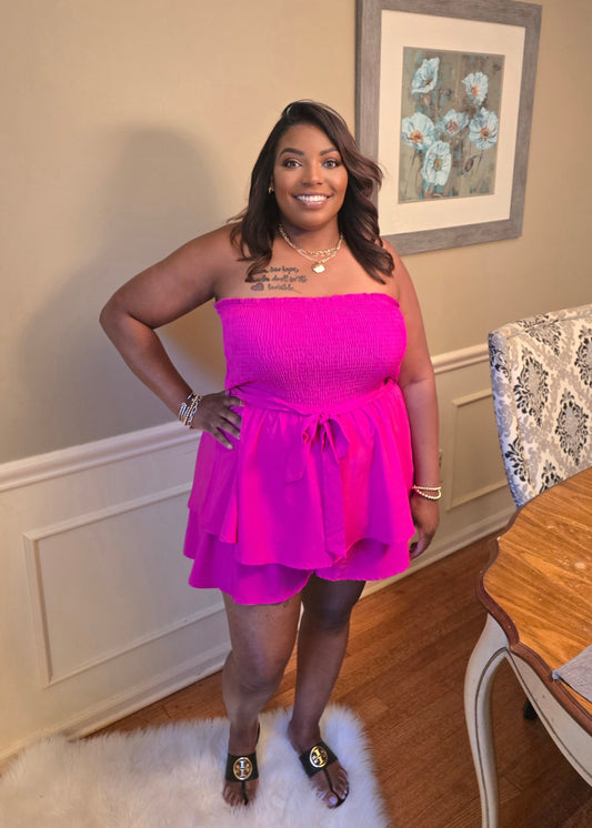 Energy Smocked Romper (plus size)