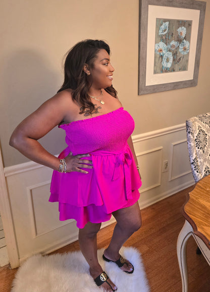 Energy Smocked Romper (plus size)