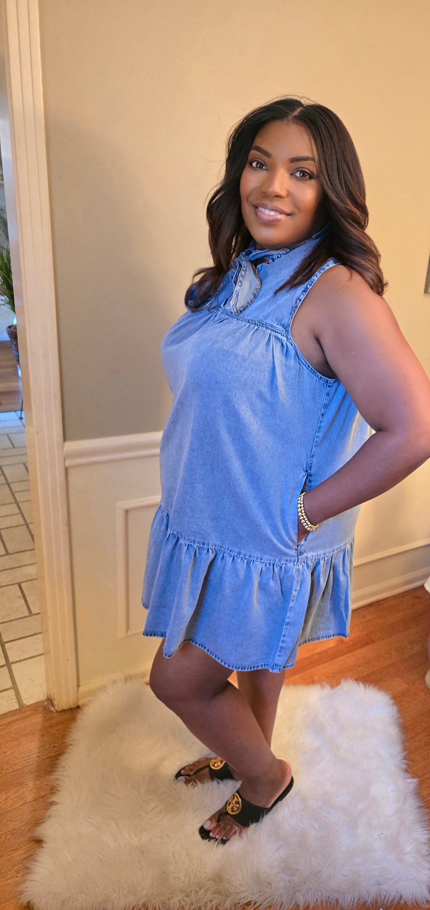 Knot Your Average Denim Dress
