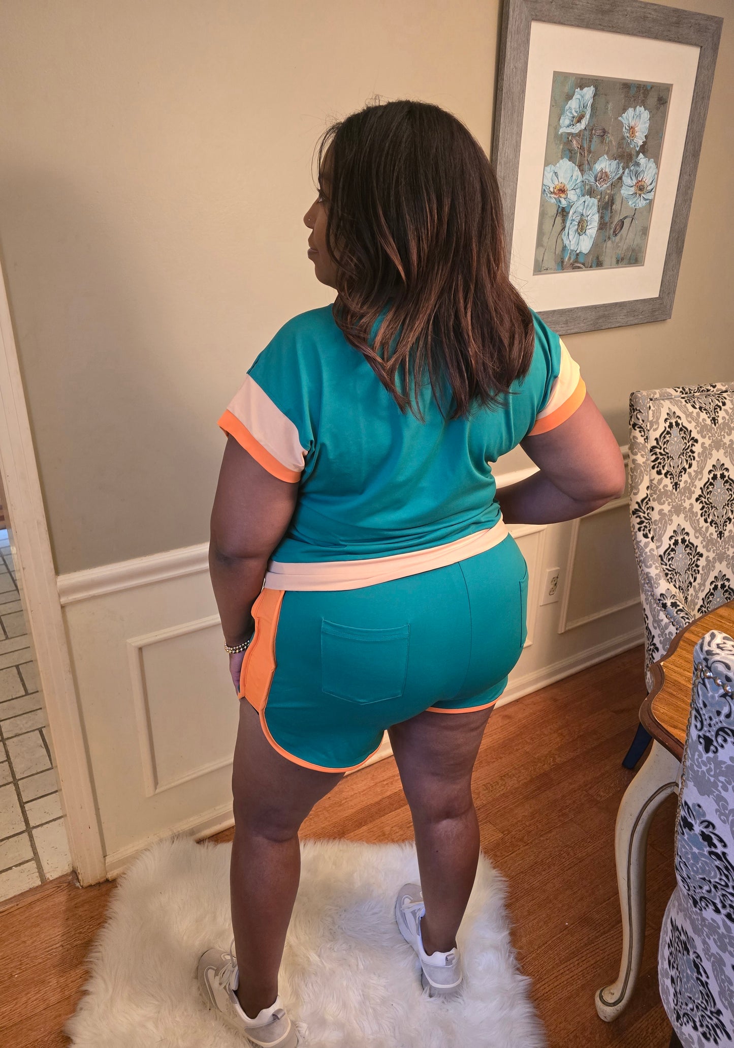 Color Me Bold Short Set-Teal Vibes