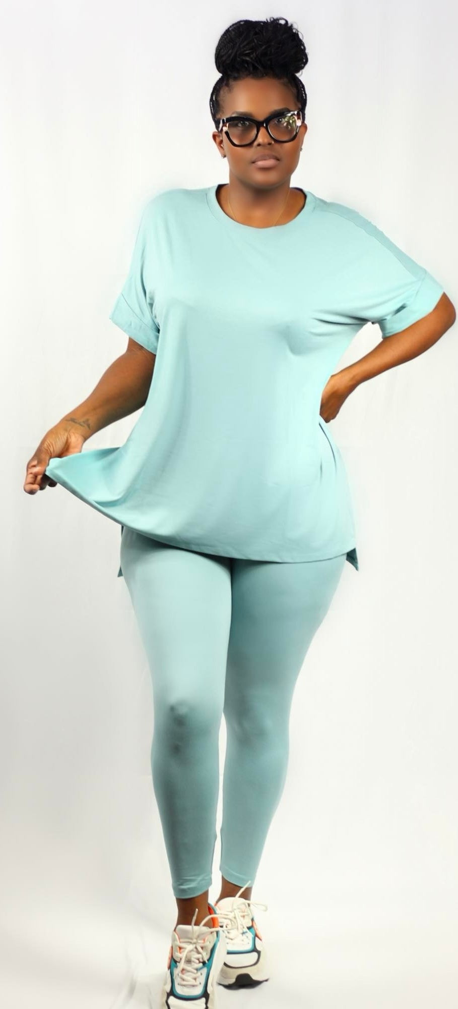 Comfy get up and go 2 piece set (plus size)